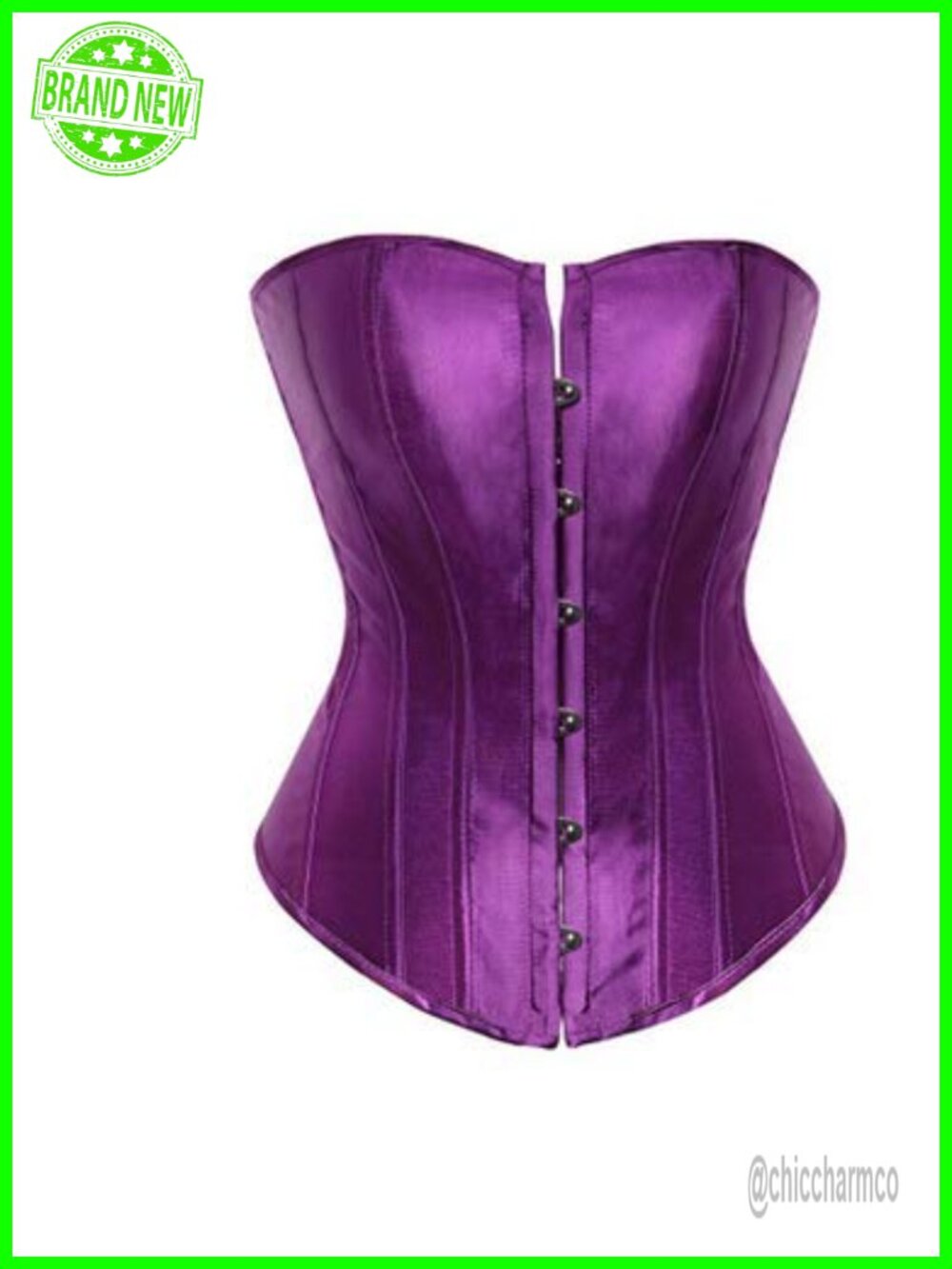 Strapless Satin Bustier Corset Top Cincher Corselet